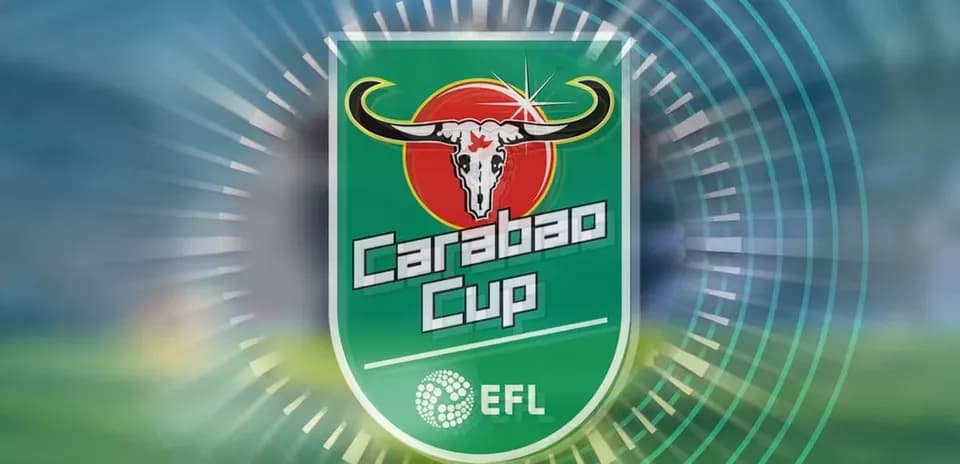 Logo del Carabao Cup con fondo difuminado