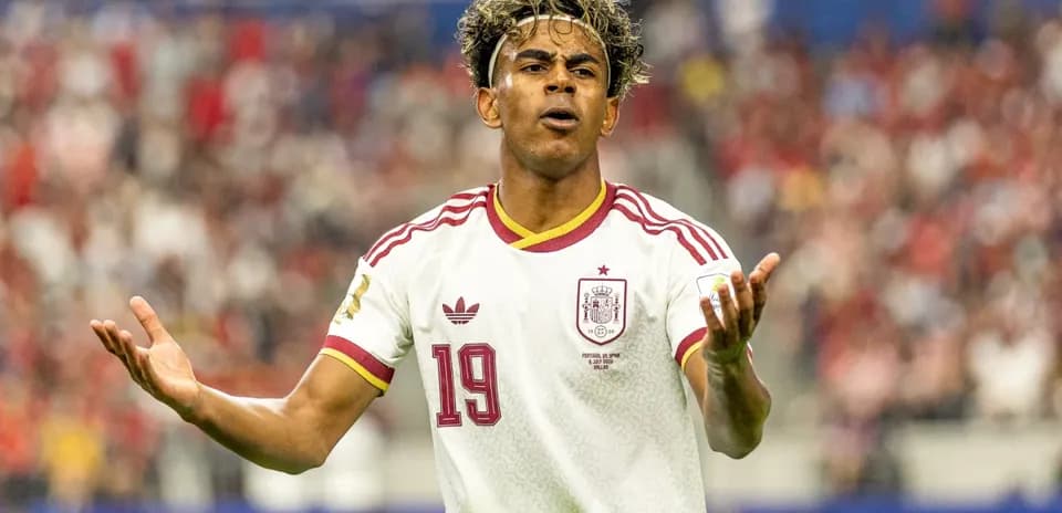 Jugador de España gesticulando durante un partido