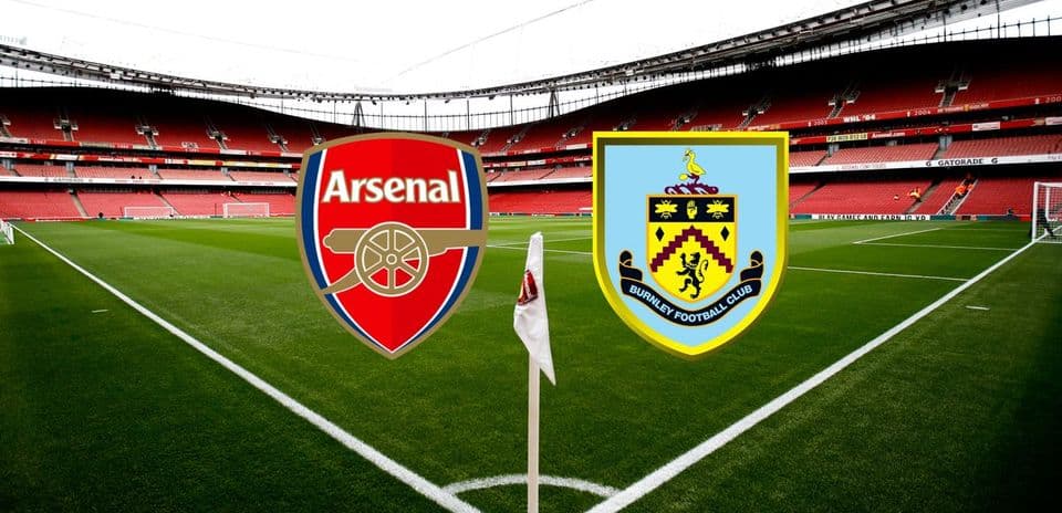 Estadio de Arsenal con escudos de Arsenal y Burnley