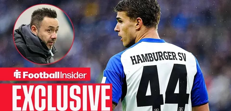 Jugador de Hamburger SV con el número 44 en acción