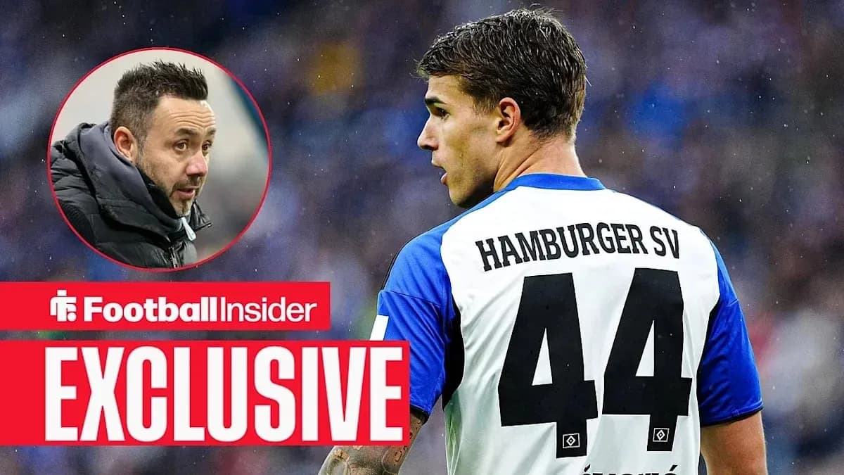 Jugador de Hamburger SV con el número 44 en acción