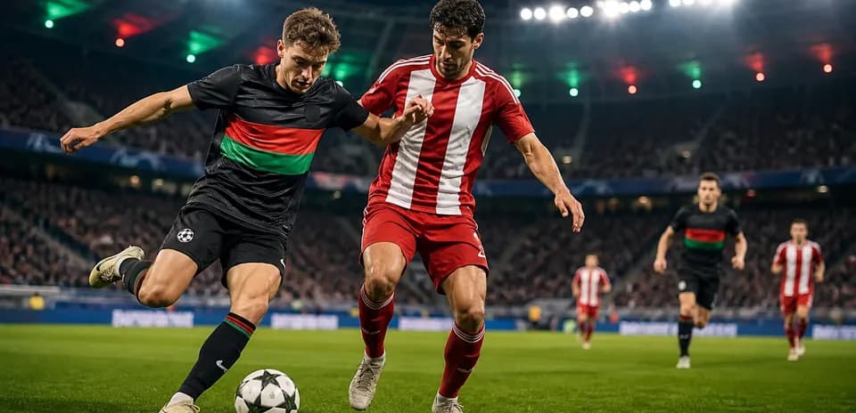 Jugador de NEC Nijmegen luchando por el balón