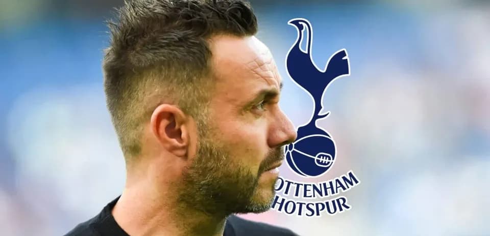 Entrenador de perfil con logo de Tottenham Hotspur