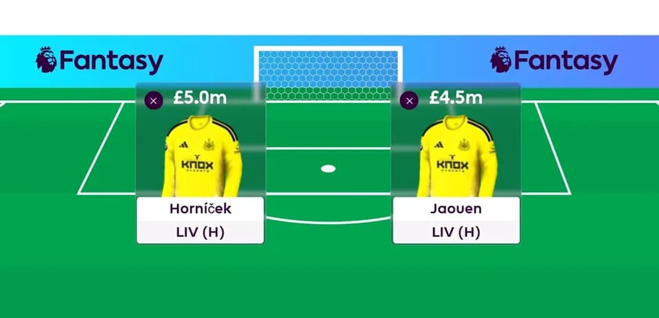 Jugadores de fútbol en equipo Fantasy Premier League