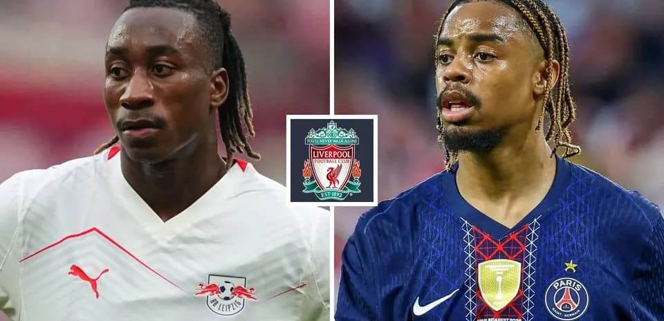 Jugadores de RB Leipzig y PSG en primer plano