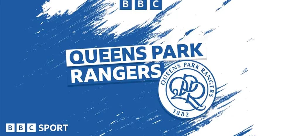 Logotipo de Queens Park Rangers sobre fondo azul
