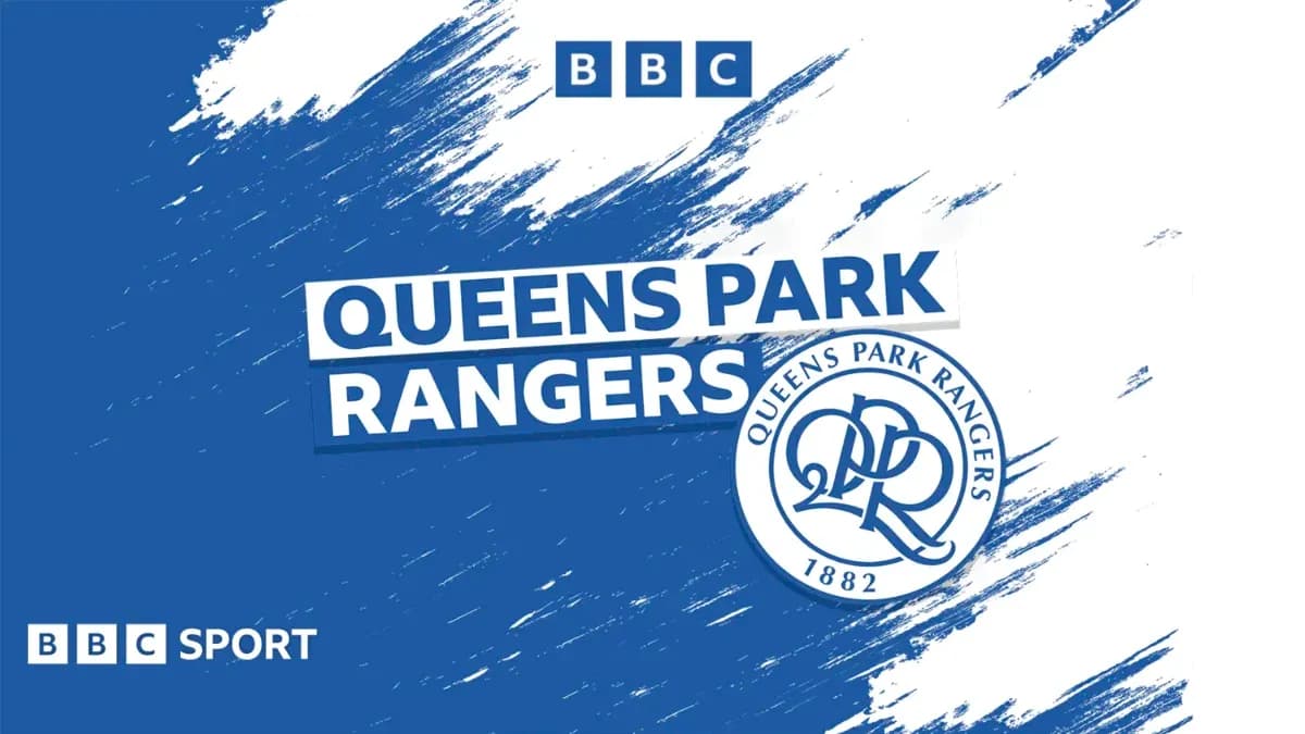 Logotipo de Queens Park Rangers sobre fondo azul