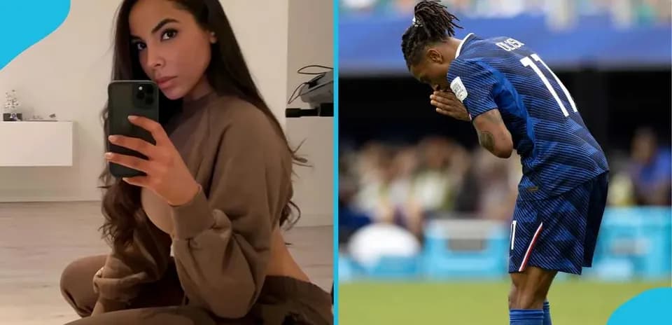 Mujer tomando un selfie y jugador en acción