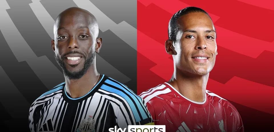 Jugadores de Newcastle y Liverpool en retrato