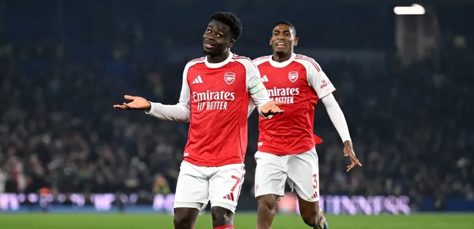 Jugadores del Arsenal celebrando un gol