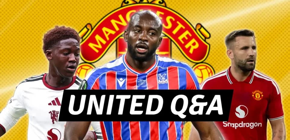 Jugadores de fútbol con fondo de Manchester United
