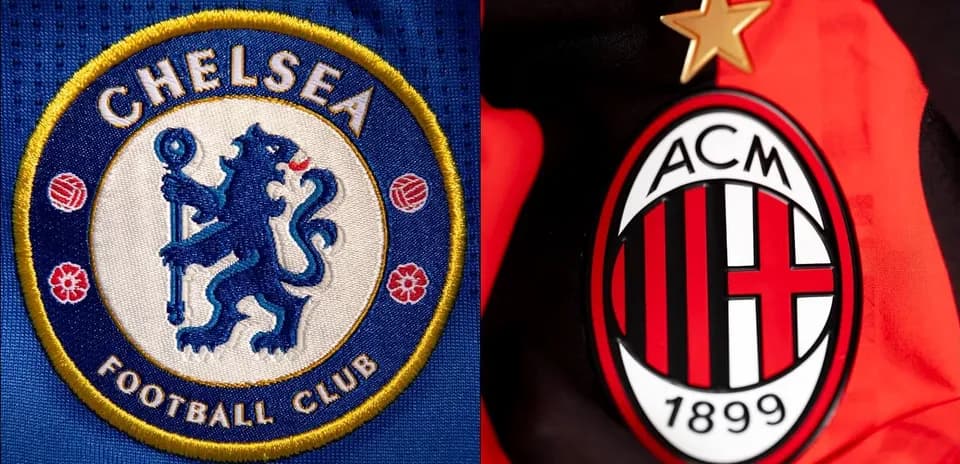 Emblemas de Chelsea FC y AC Milan