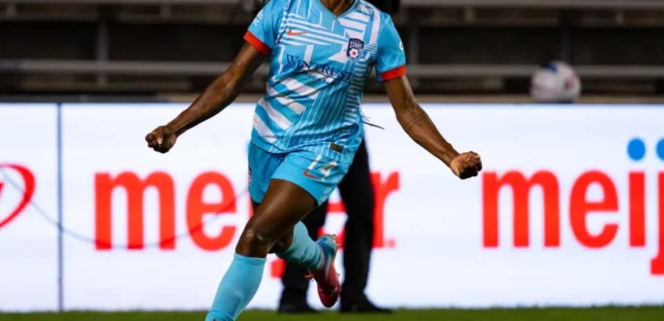 Jugadora de Chicago Red Stars celebrando un gol