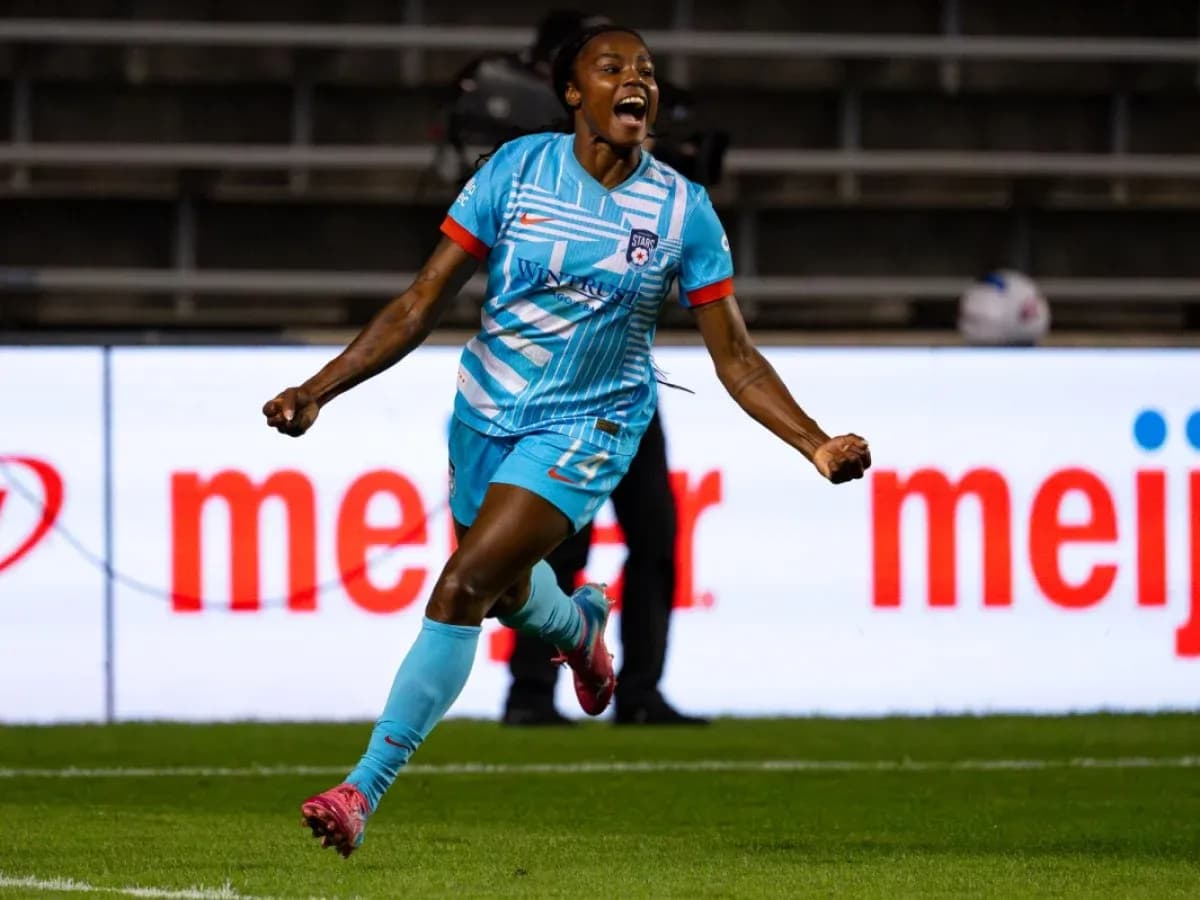 Jugadora de Chicago Red Stars celebrando un gol