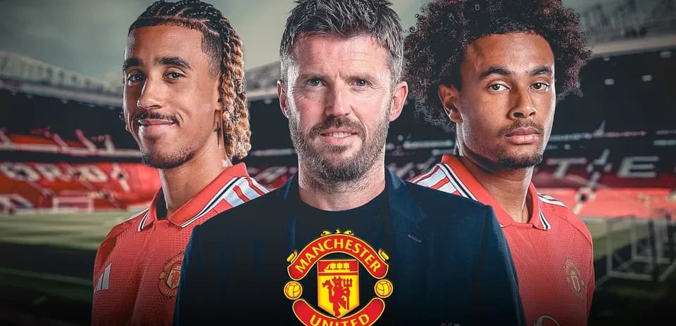 Tres jugadores de Manchester United en el estadio