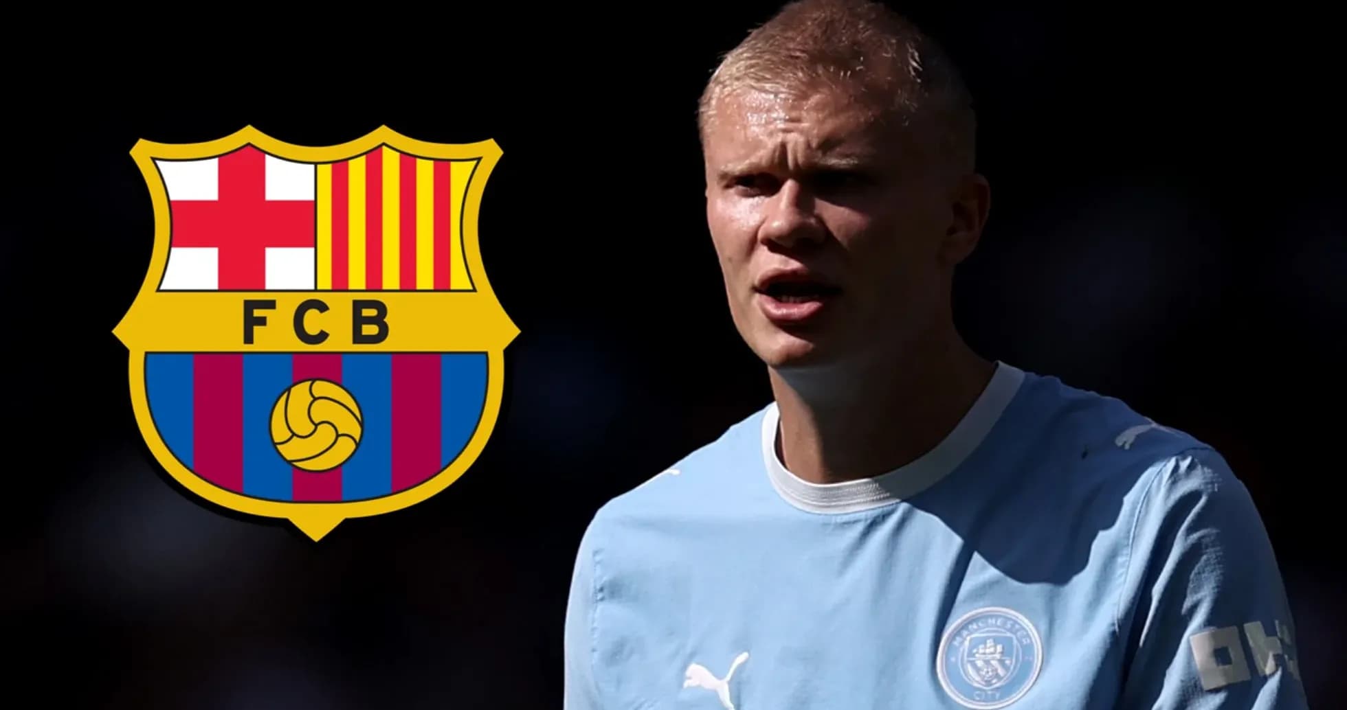Jugador de fútbol con el escudo del FC Barcelona