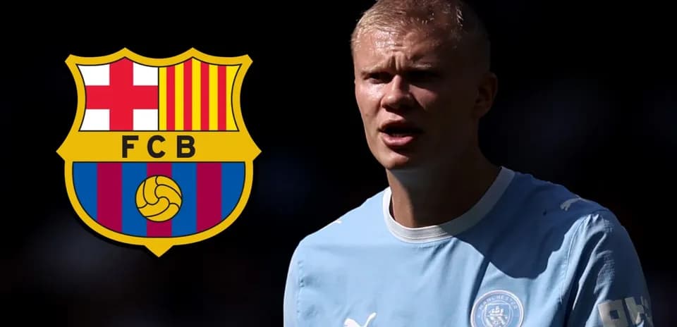 Jugador de fútbol con el escudo del FC Barcelona