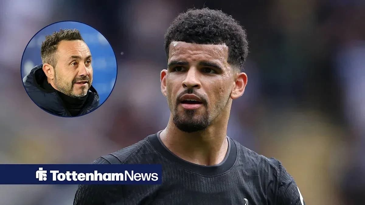 Jugador de Tottenham con entrenador en imagen circular