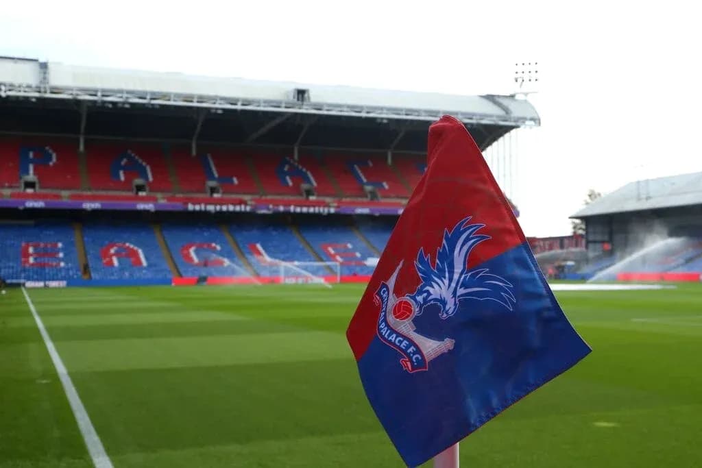 Esquina del campo en Selhurst Park con bandera