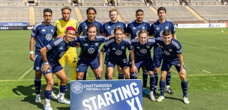 Once inicial de Chattanooga Football Club en el campo