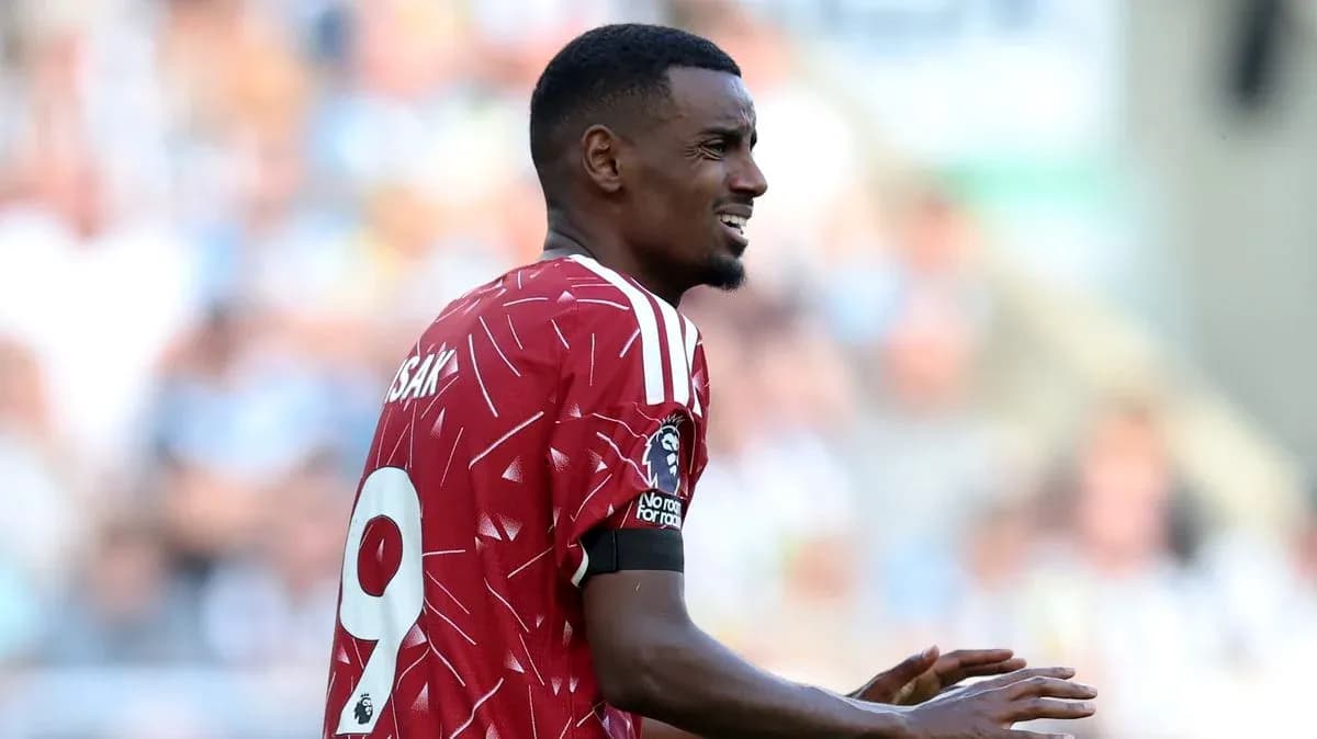 Jugador de Newcastle en acción durante el partido