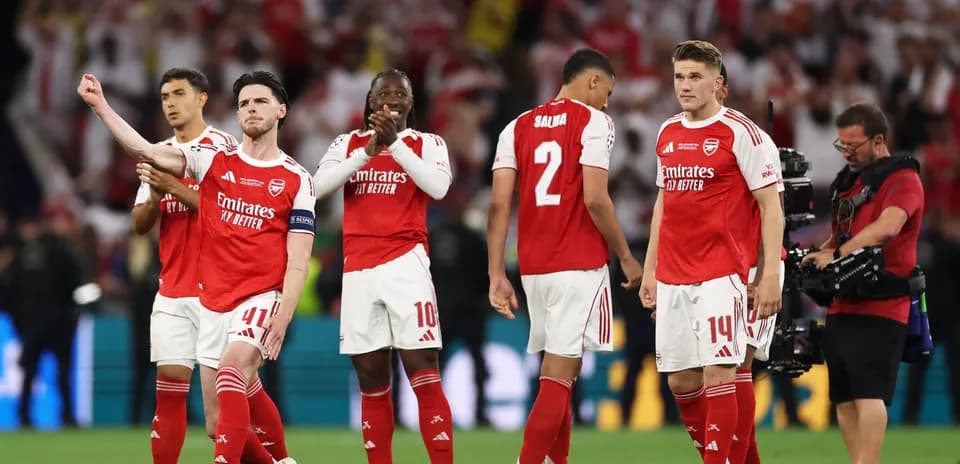 Jugadores del Arsenal celebrando tras un partido