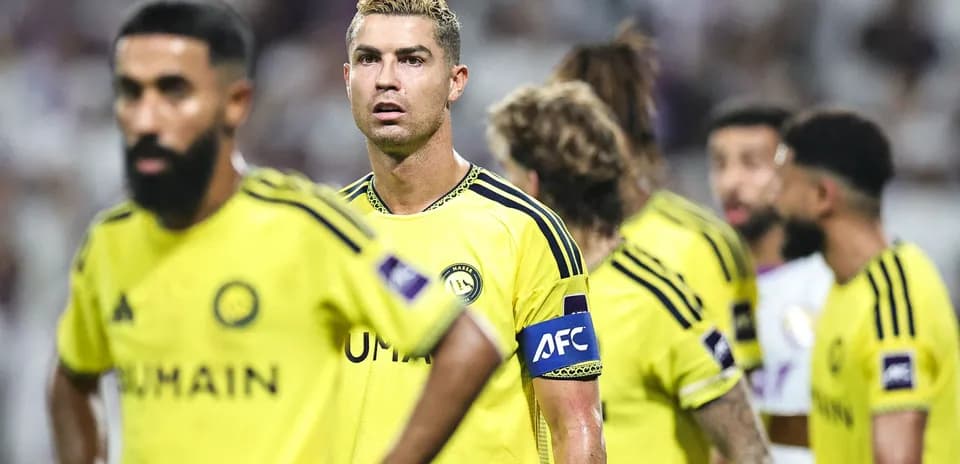 Jugadores de Al Nassr en el campo durante un partido