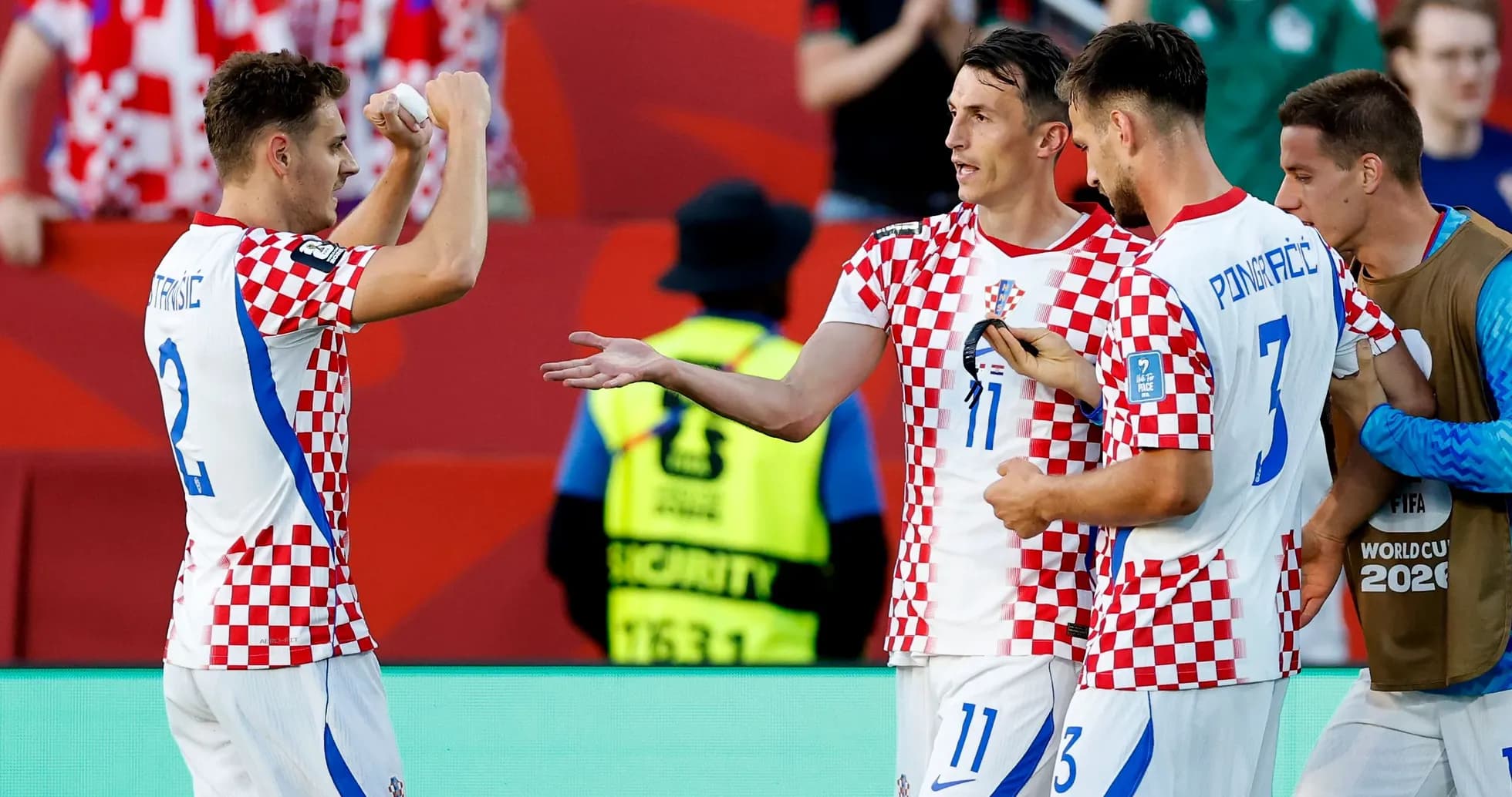Jugadores croatas celebrando en el Mundial 2026