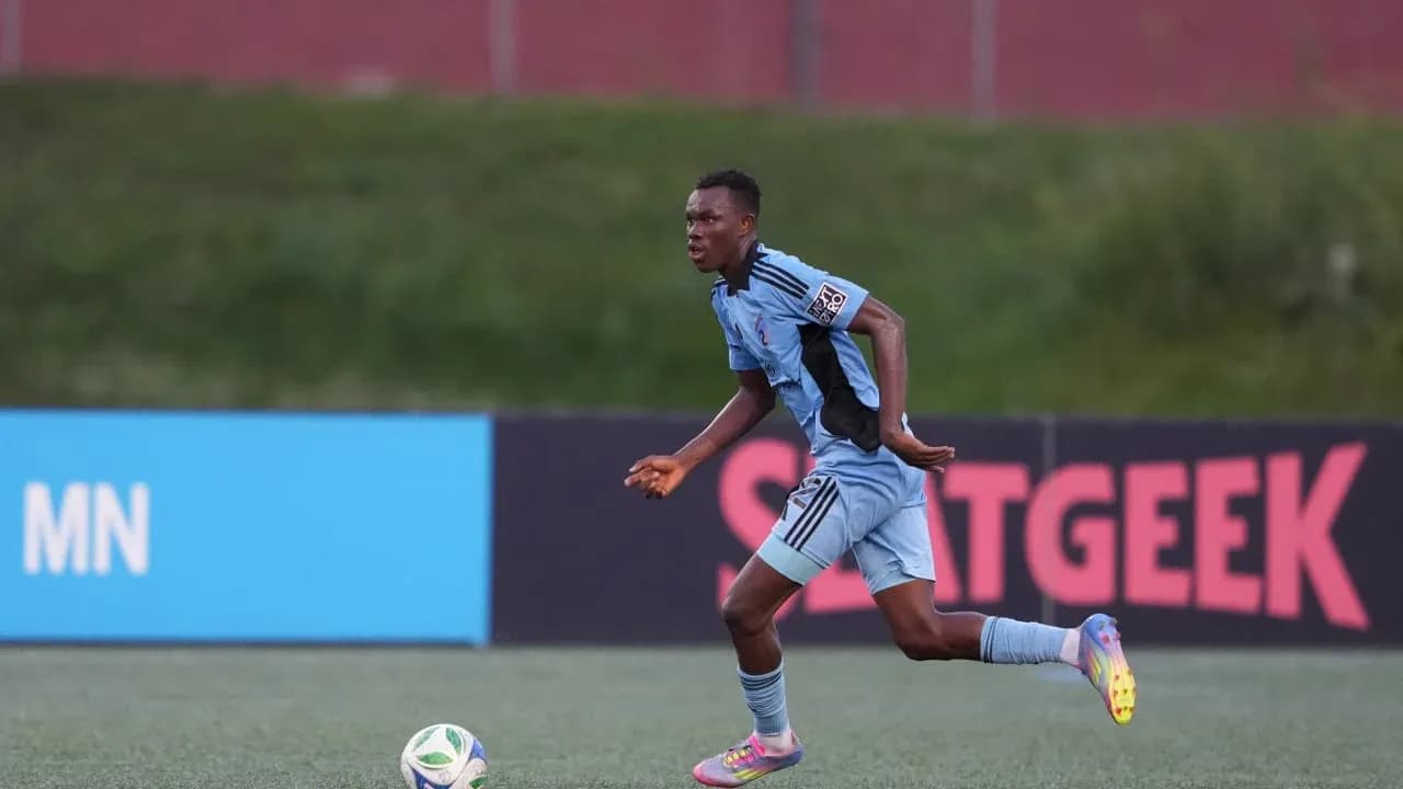 Jugador de Minnesota United II en acción