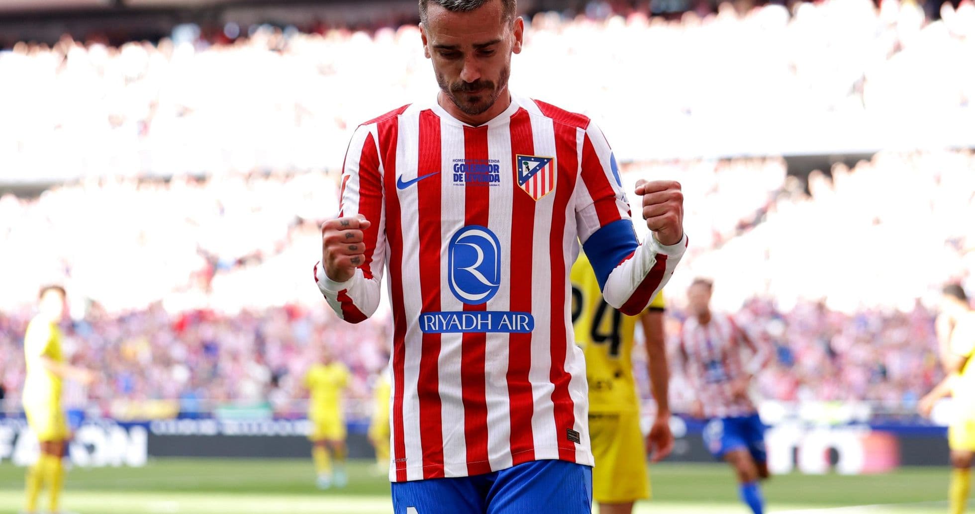 Antoine Griezmann celebrando un gol con Atlético