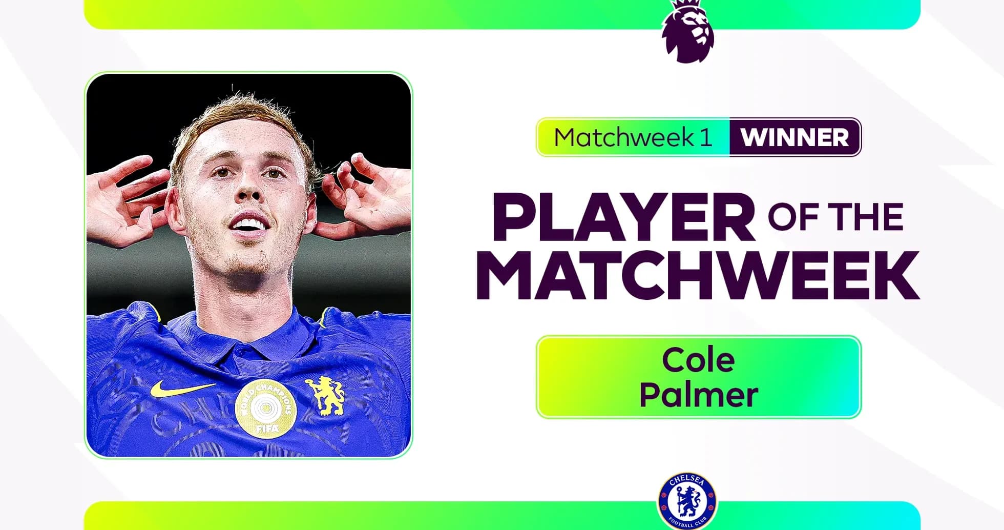 Cole Palmer named Player of the Matchweek 1