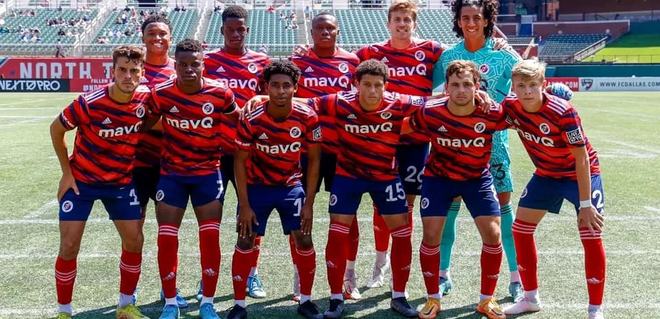 Equipo de North Texas posando para la foto
