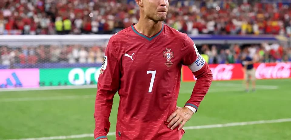 Cristiano Ronaldo en partido contra España