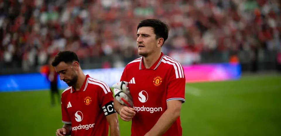 Jugadores de Manchester United en el campo