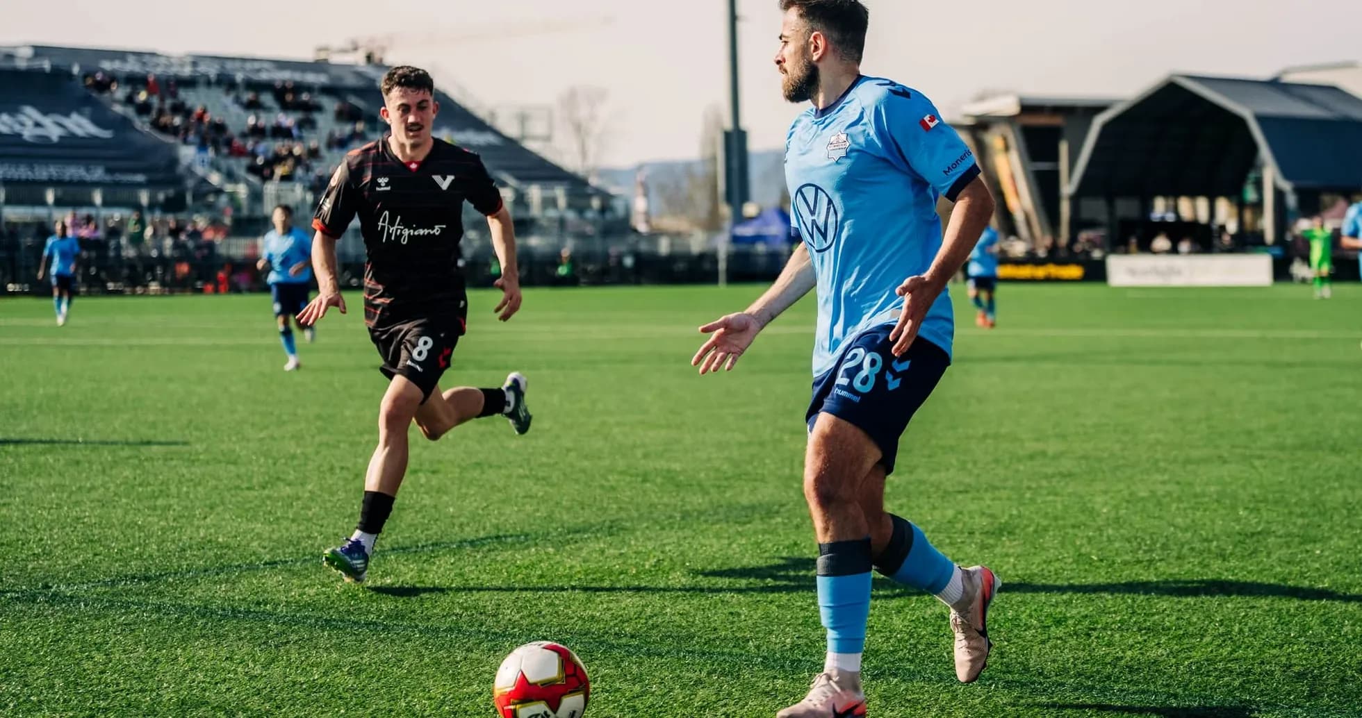 Jugador de HFX Wanderers FC en acción