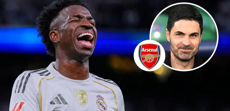 Vinícius Jr. celebrando durante un partido de fútbol