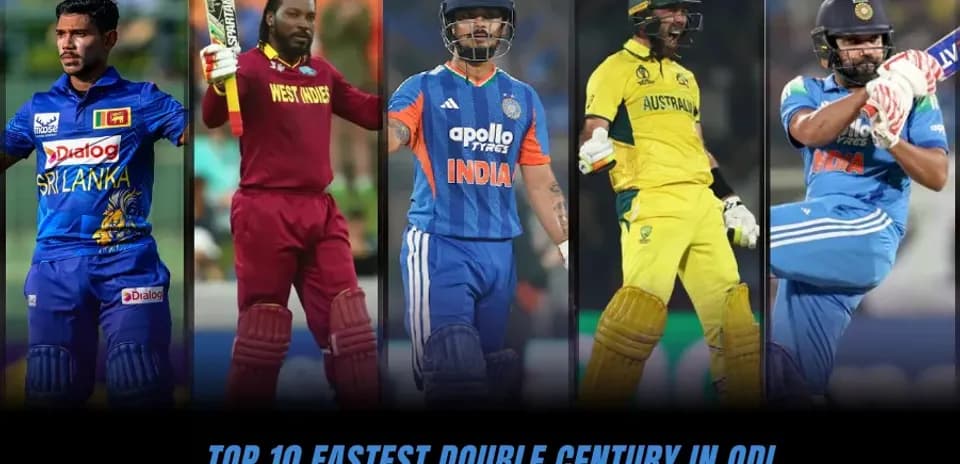 Los 10 Doble Centenarios Más Rápidos en ODI (Actualizado 2026)