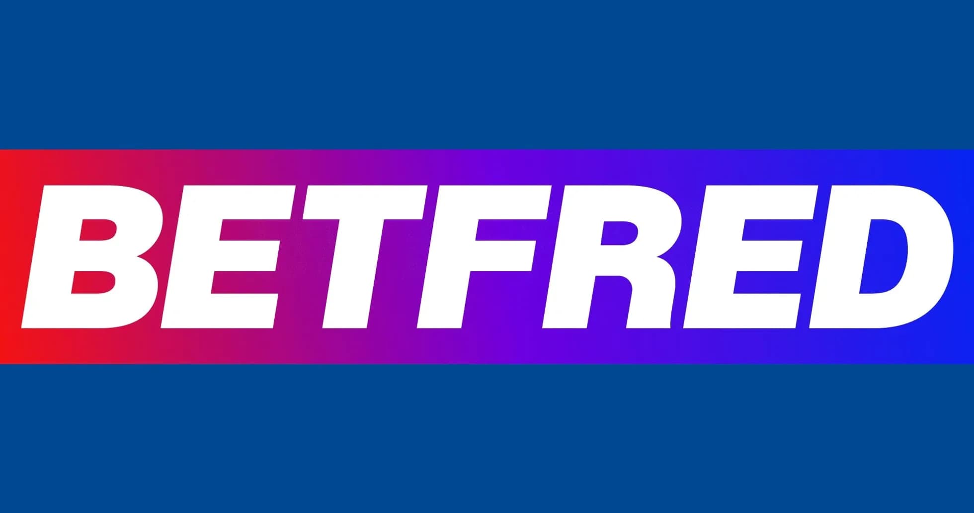 Logo de Betfred sobre fondo azul Logo de Betfred sobre fondo azul
