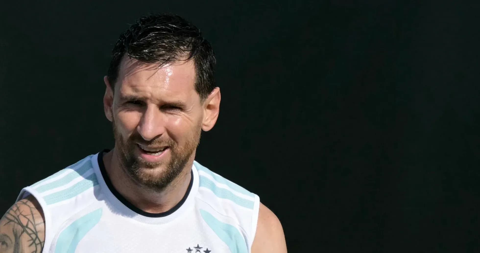 Lionel Messi entrenando con la selección argentina Lionel Messi entrenando con la selección argentina