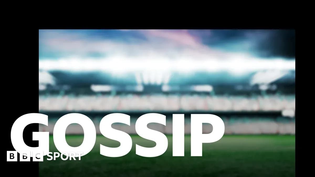 Estadio desenfocado con texto 'GOSSIP' destacado Estadio desenfocado con texto 'GOSSIP' destacado