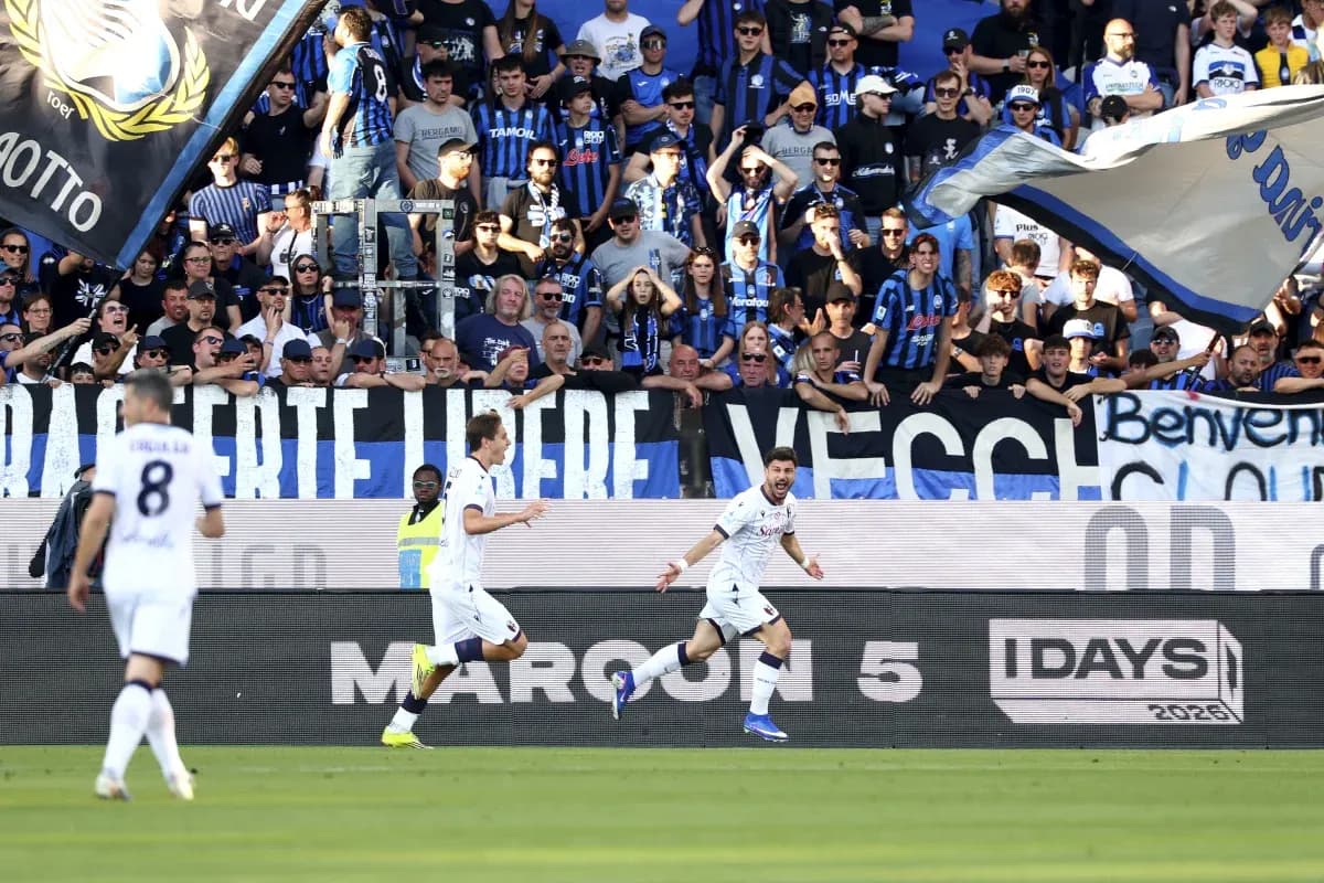 Celebración de gol en el partido Atalanta vs Bologna Celebración de gol en el partido Atalanta vs Bologna