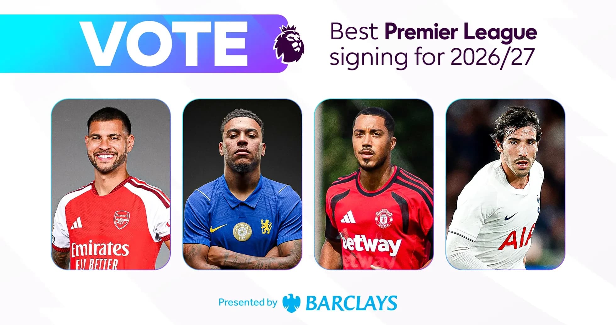 Cuatro jugadores nominados para mejor fichaje Premier League Cuatro jugadores nominados para mejor fichaje Premier League