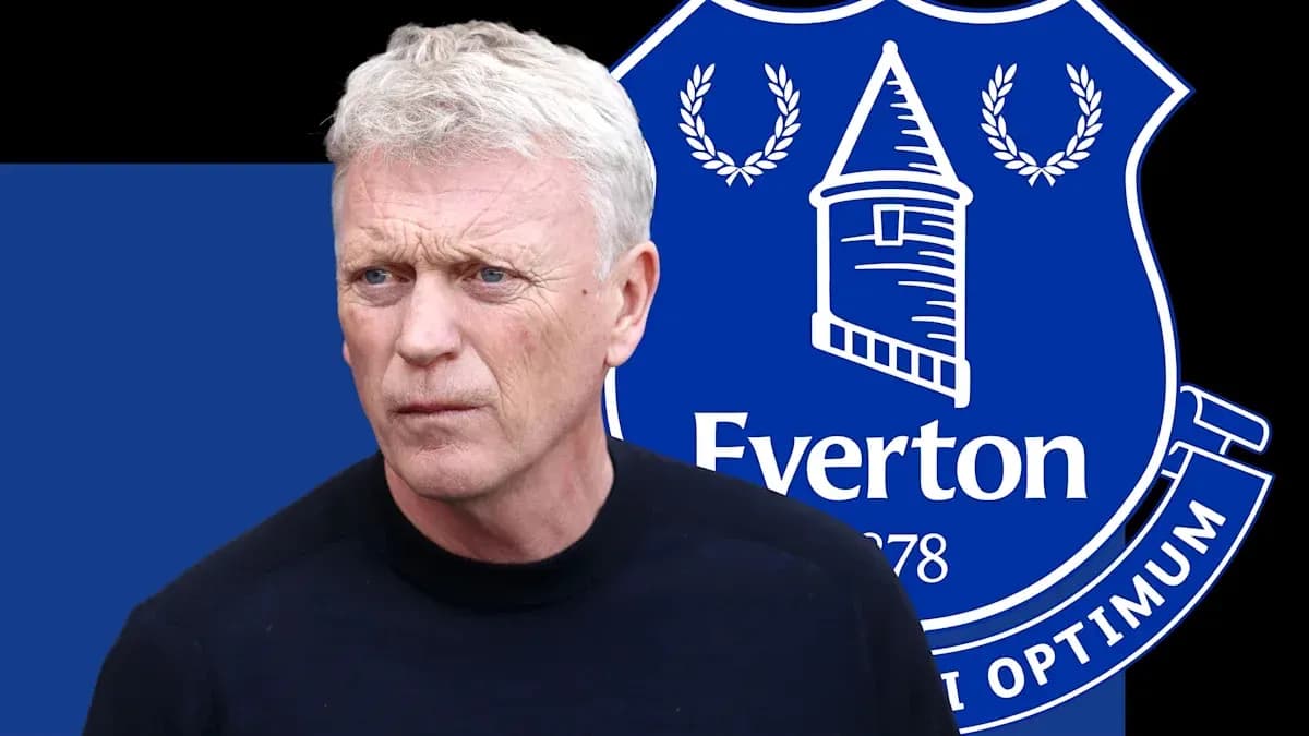 Entrenador con fondo del escudo de Everton Entrenador con fondo del escudo de Everton