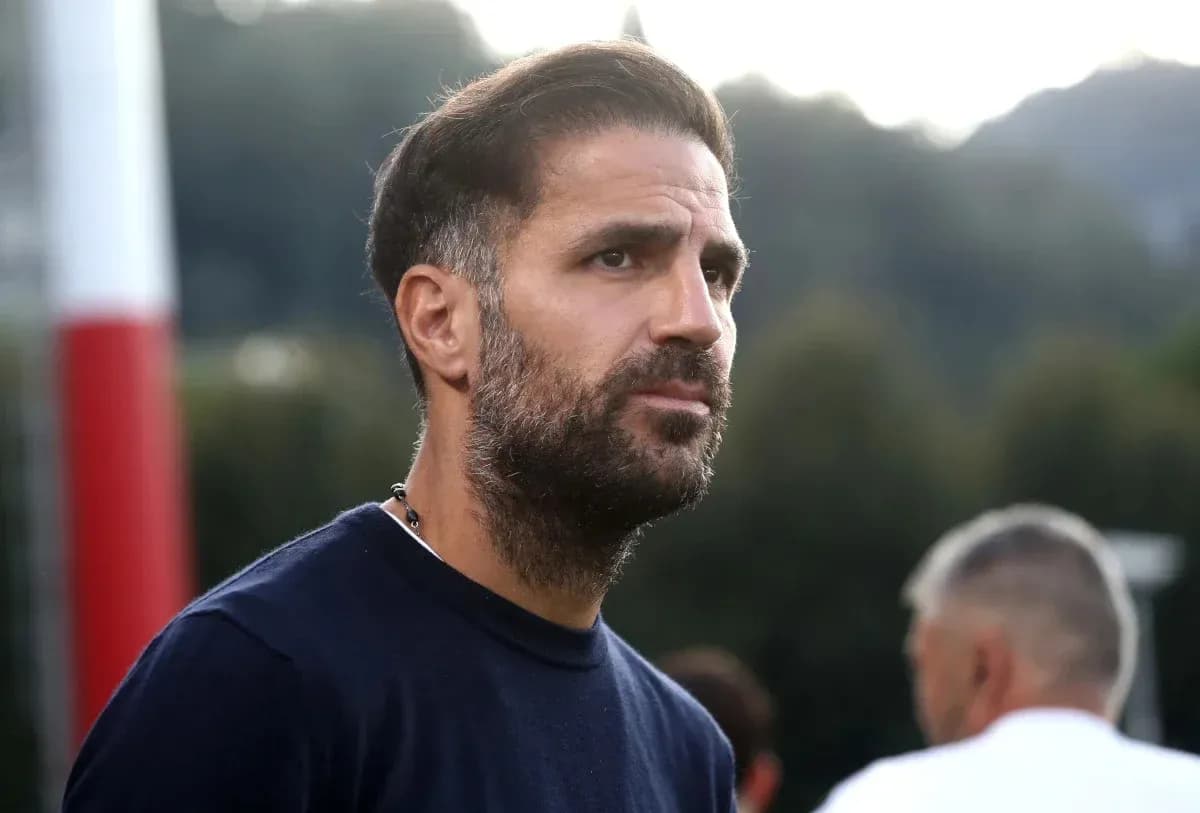 Hombre con barba observando en un campo de fútbol Hombre con barba observando en un campo de fútbol
