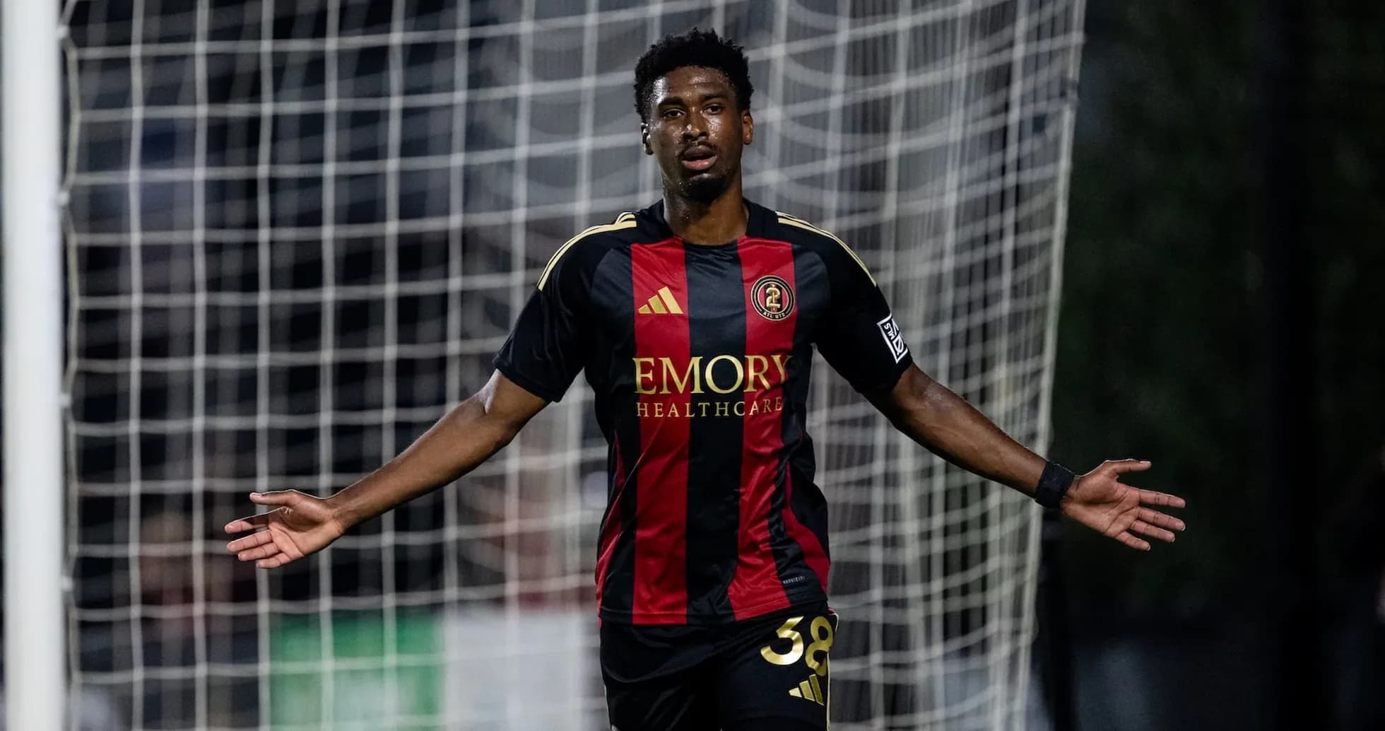 Jugador de Atlanta United II celebrando un gol Jugador de Atlanta United II celebrando un gol