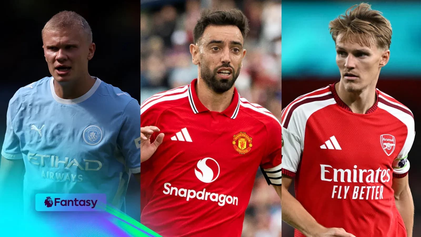 Tres jugadores de fútbol en sus camisetas de clubes Tres jugadores de fútbol en sus camisetas de clubes