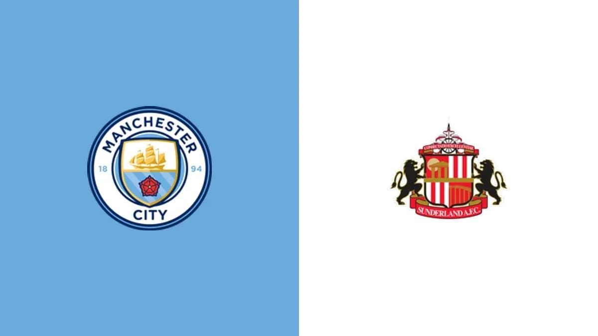 Logos de Manchester City y Sunderland AFC Logos de Manchester City y Sunderland AFC