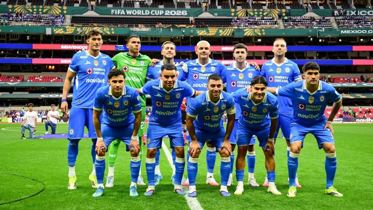Alineación de Cruz Azul para el partido Alineación de Cruz Azul para el partido