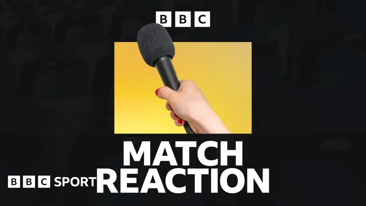 Mic held for post-match reaction segment Mic held for post-match reaction segment
