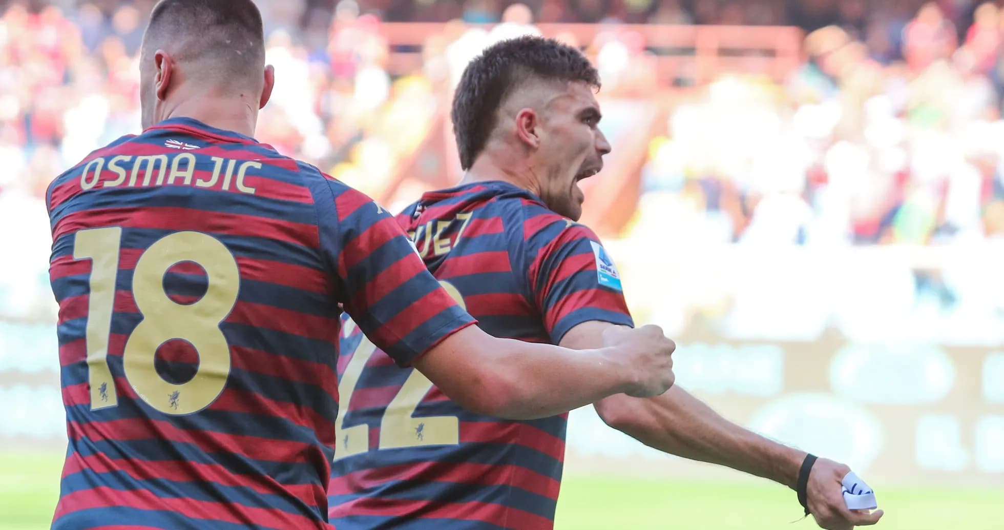 Jugadores de Frosinone celebrando un gol Jugadores de Frosinone celebrando un gol